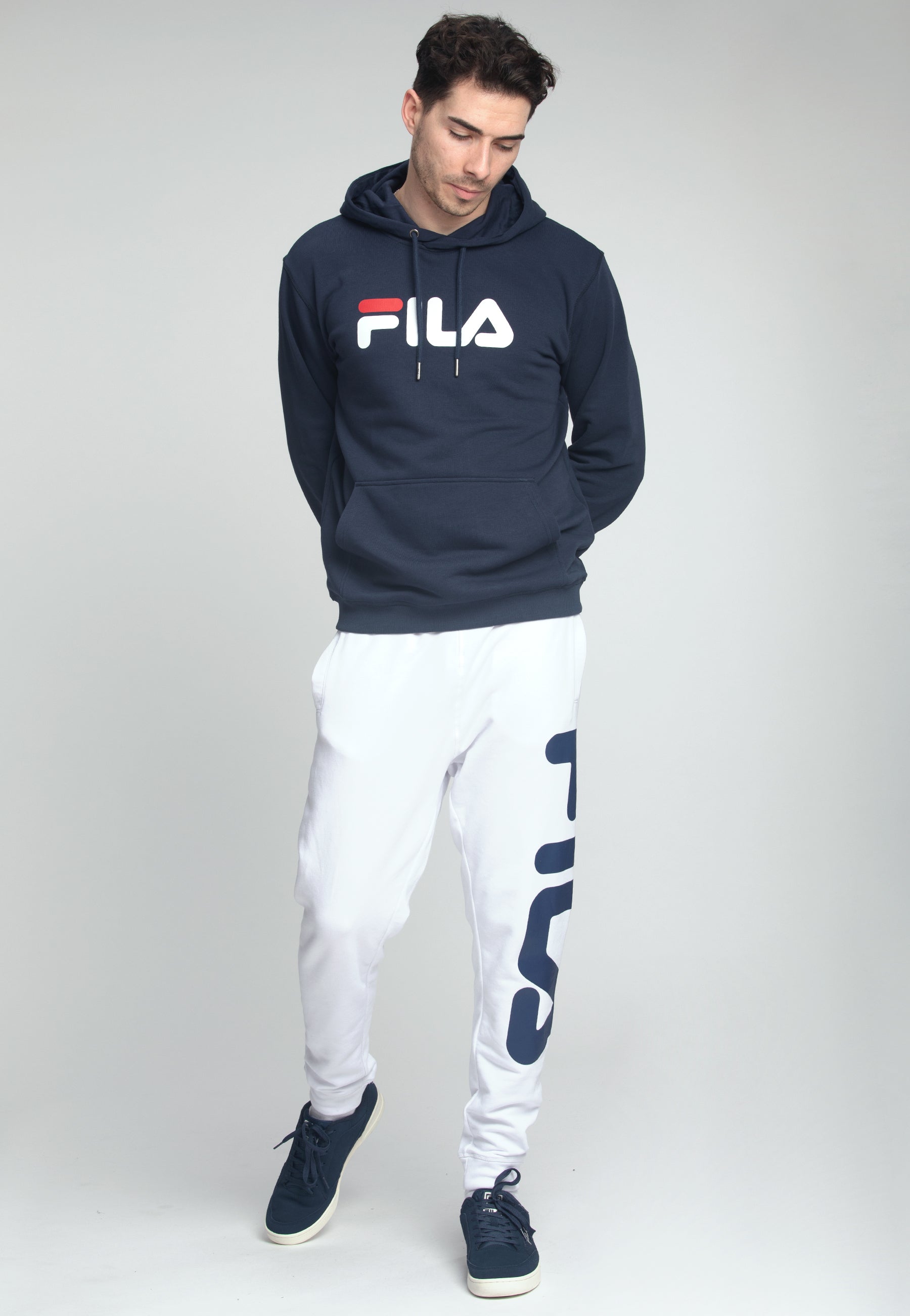 Barumini Hoody in Black Iris Hooded Sweater Fila   