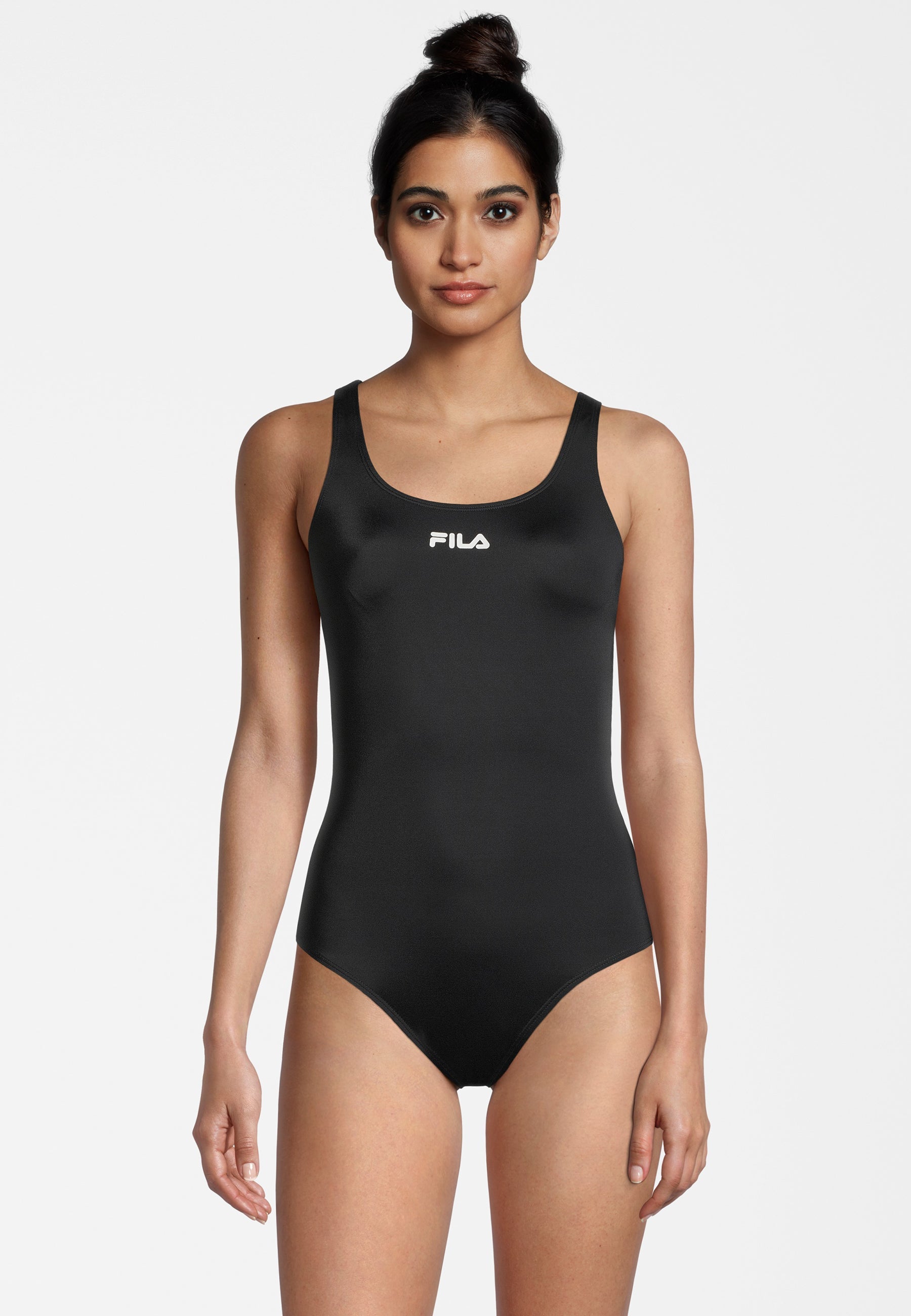 Saki Racer Back Swimsuit in Black Swimsuits Fila   