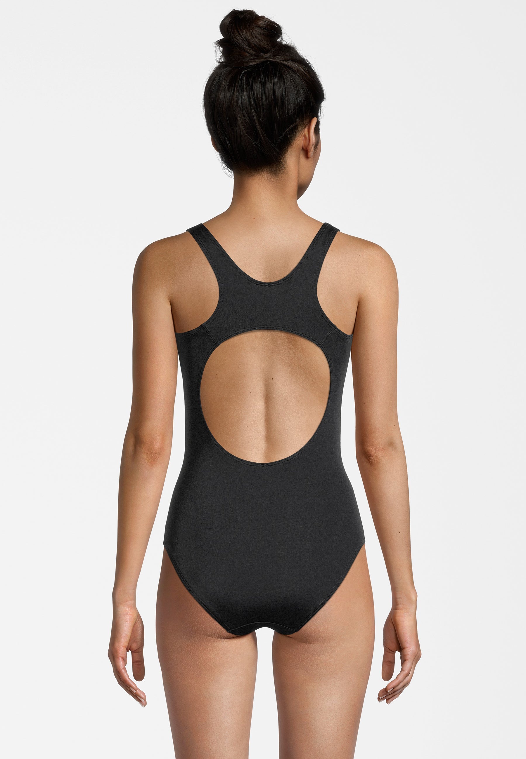 Saki Racer Back Swimsuit in Black Swimsuits Fila   