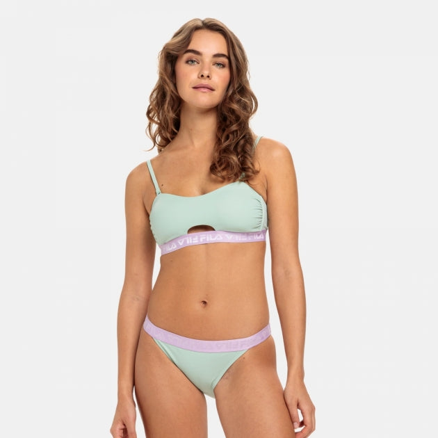 Sanming Bandeau Bikini in Silt Green Bikini Fila   