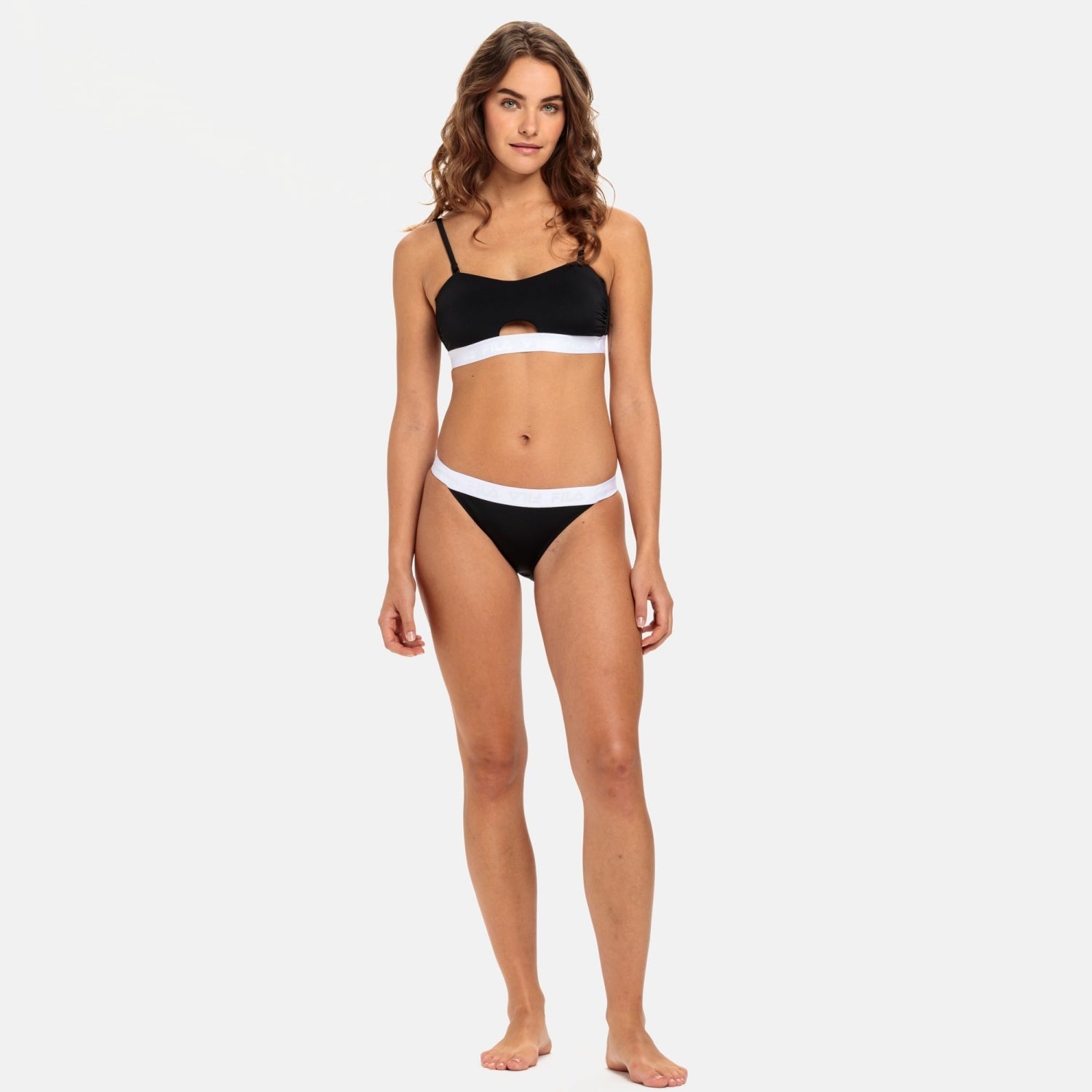 Sanming Bandeau Bikini in Black Bikini Fila   