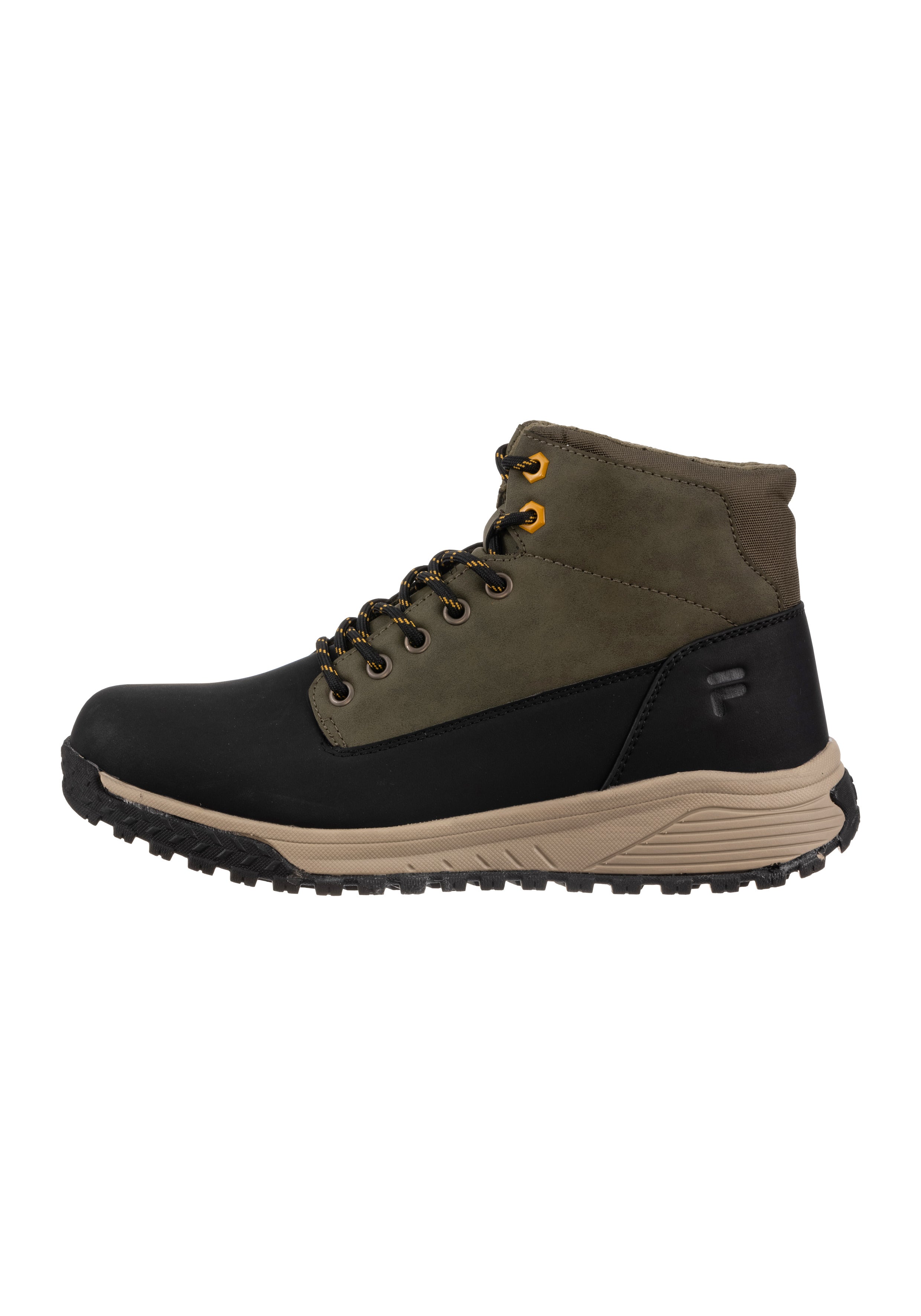 Lance XXI in Black-Olive Night lace-up ankle boots Fila   