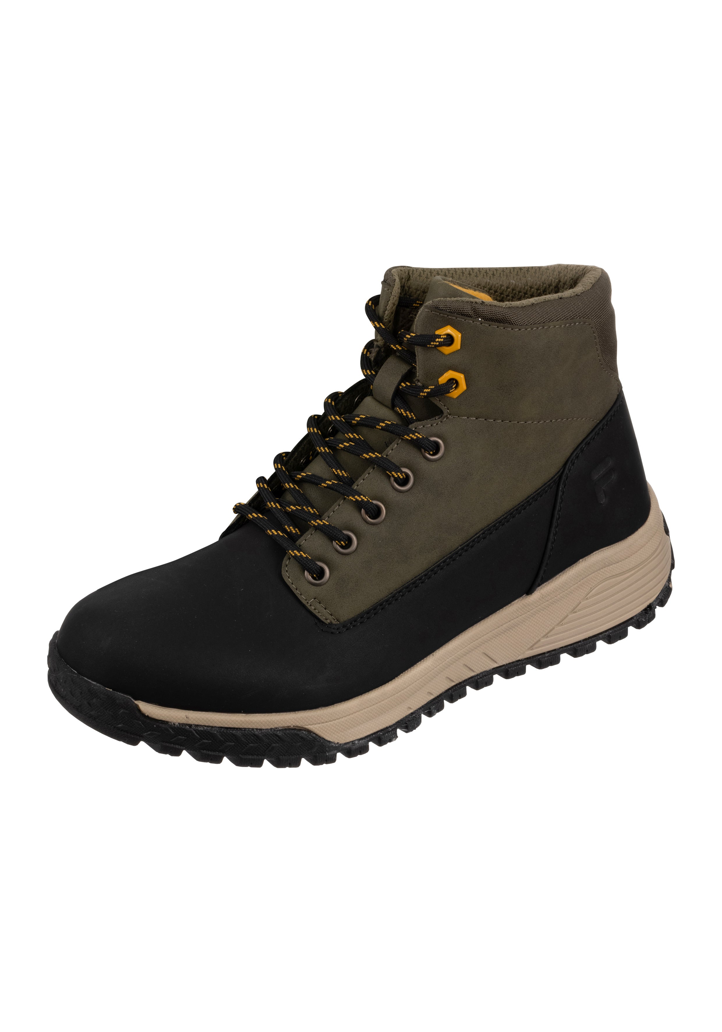 Lance XXI in Black-Olive Night lace-up ankle boots Fila   