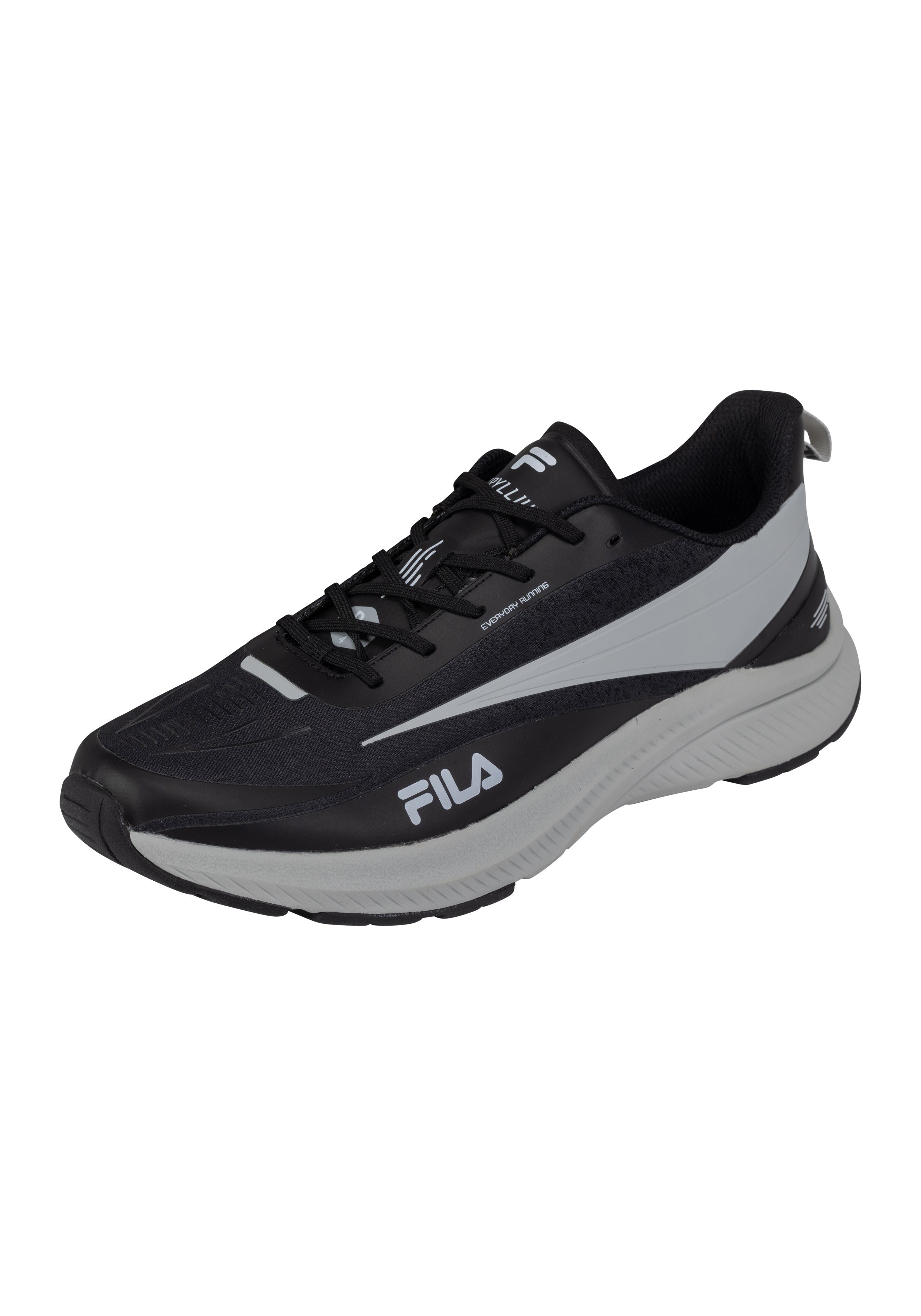 Beryllium in Black-Gray Violet Running Shoes Fila   