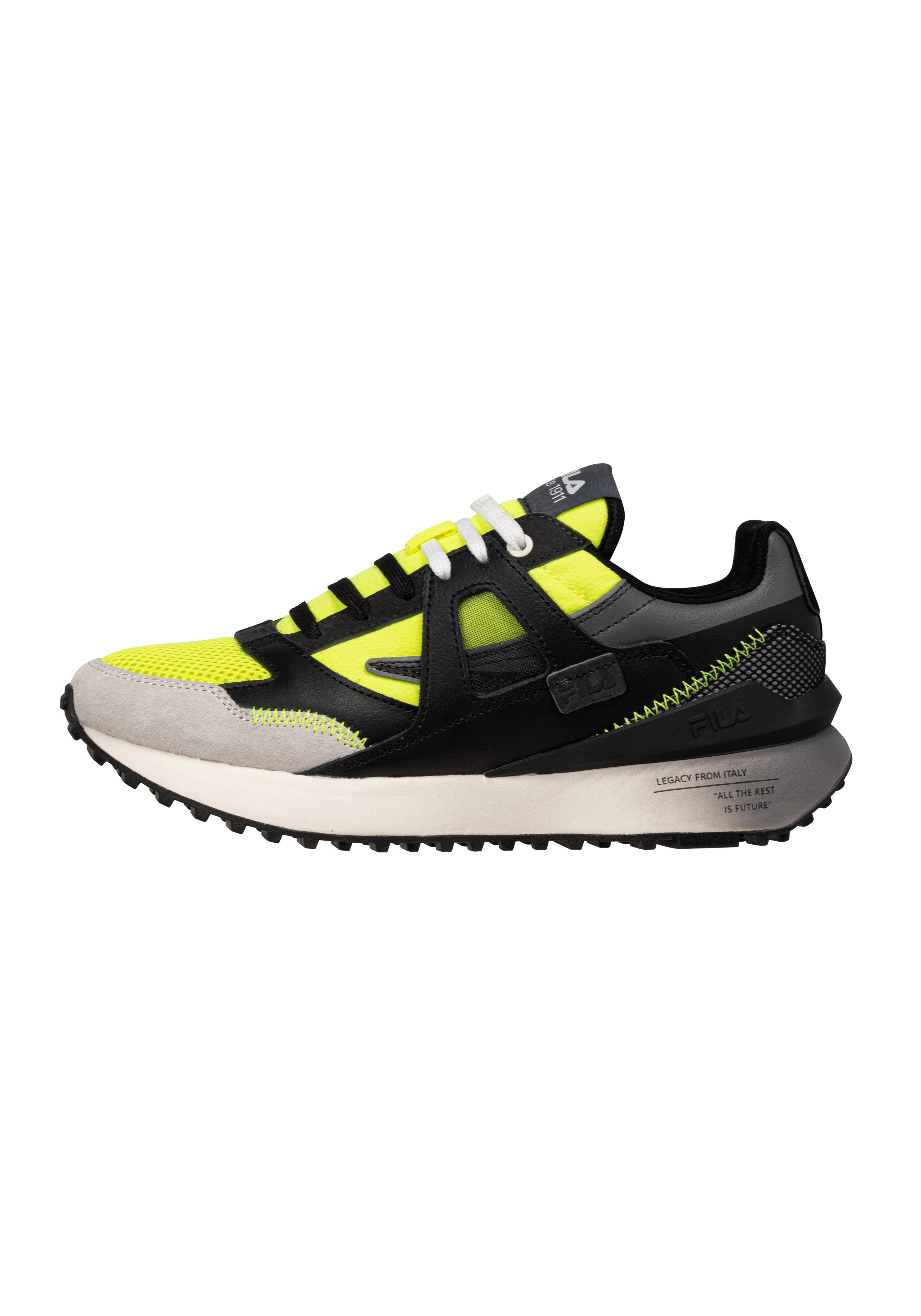 Contempo in Safety Yellow-Black Sneakers Fila   