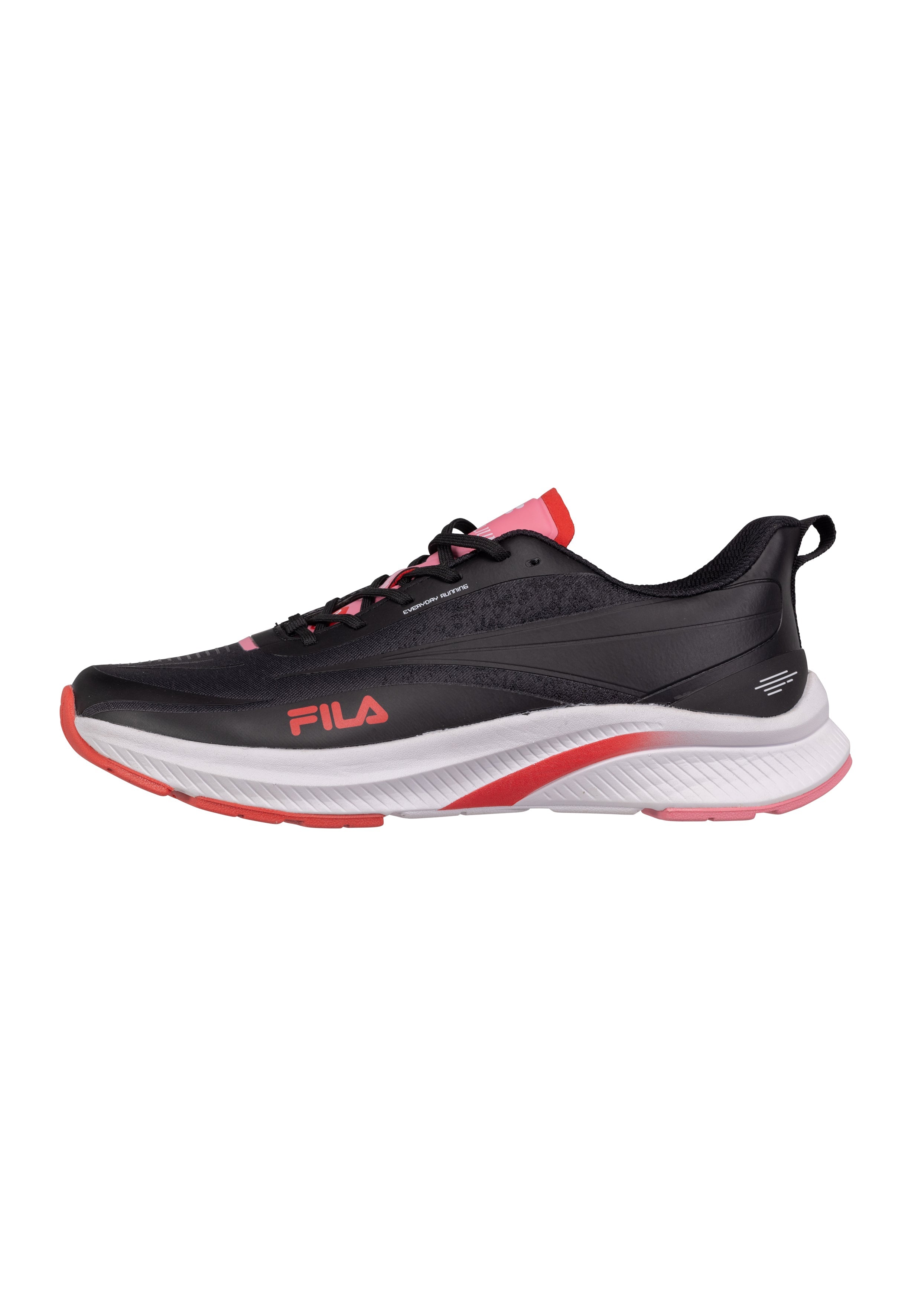 Beryllium Wmn in Black-Fiery Red Running Shoes Fila   