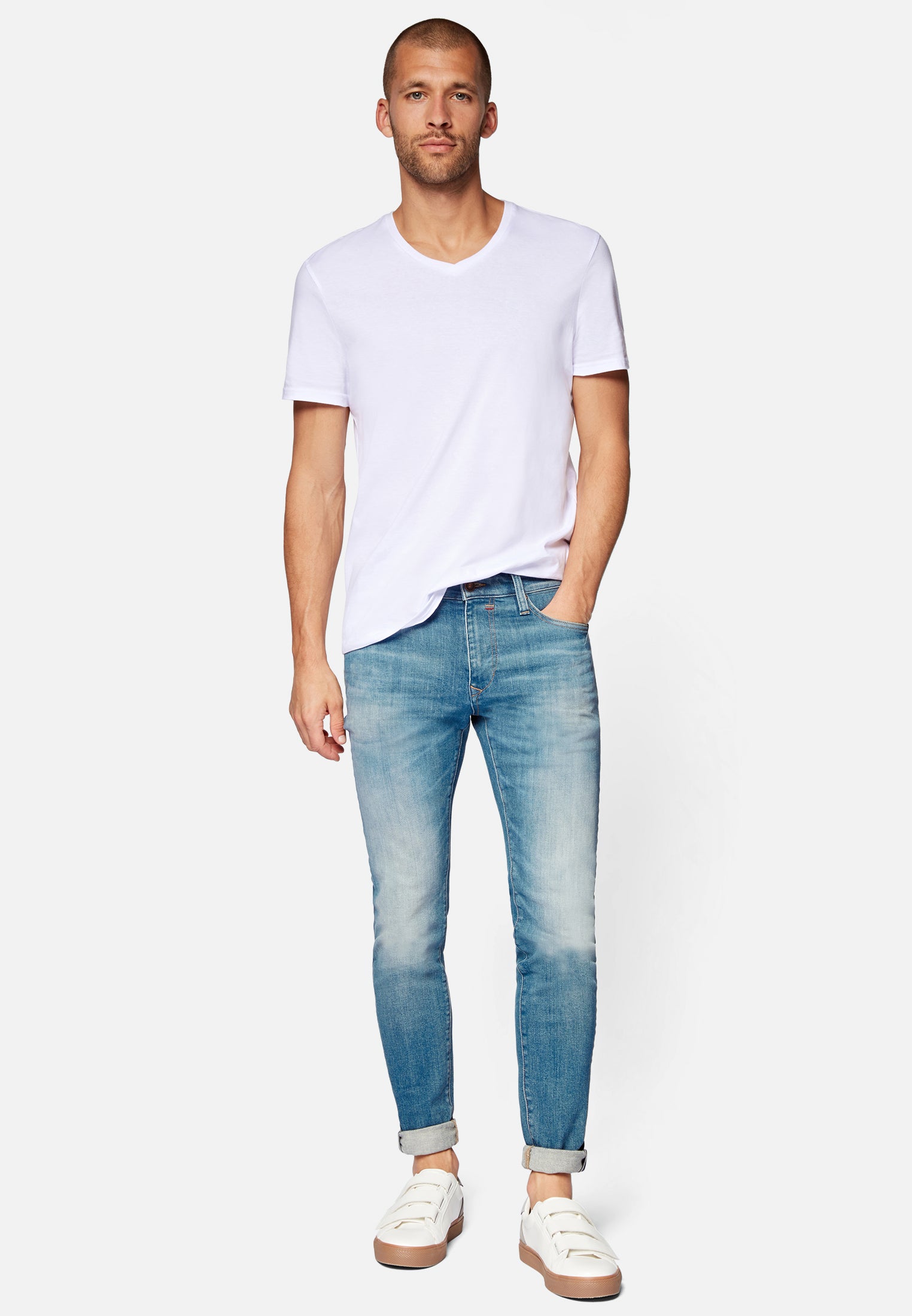 James Ash Blue Ultra Move Jeans Mavi   